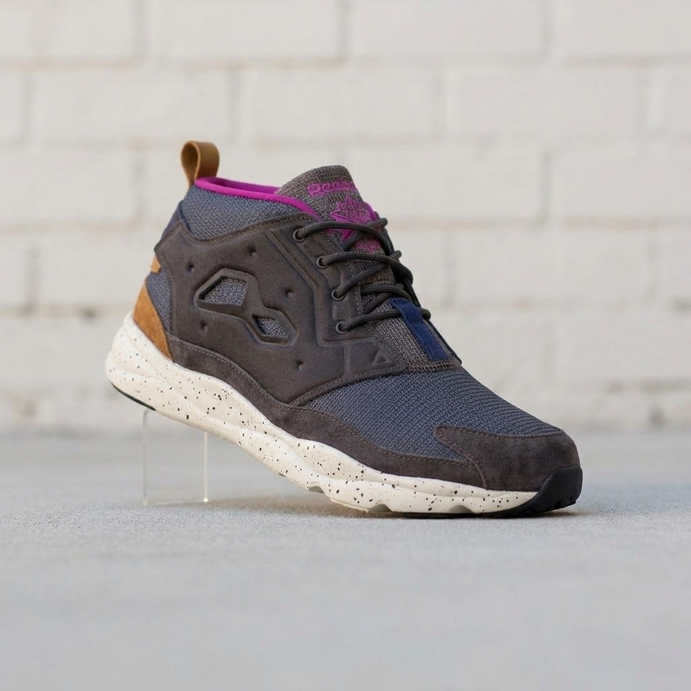 NEW REEBOK men's furylite chukka mid-top sneaker in gravel